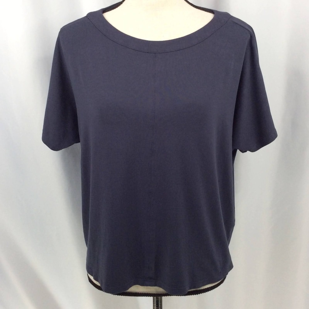 J Jill Wearever Collection Top Women's SIze Small Petite Slate Blue Gray